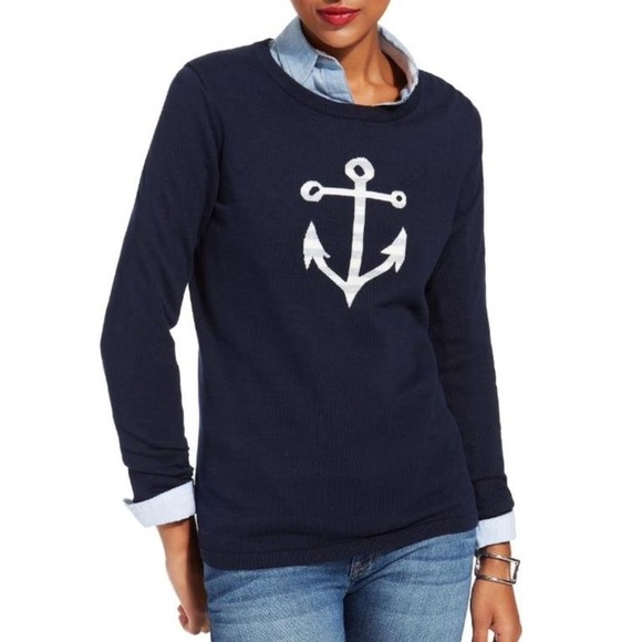 Tommy Hilfiger - Navy Blue Nautical Knit Sweater - Picture 3 of 3